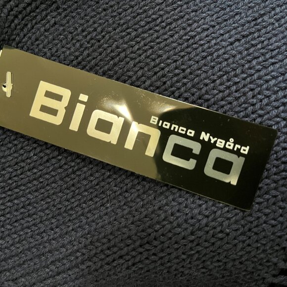 Bianca Nygord Deep Blue Knit Crew Sweater (NWTGS) - Picture 8 of 9